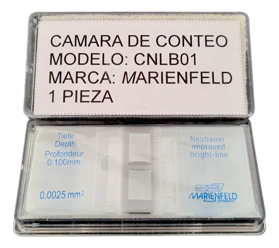 Cámara de Neubauer (Hemocitómetro) Línea Brillante