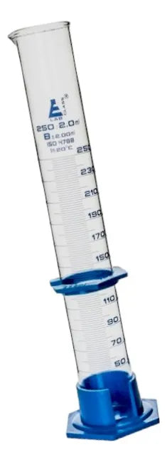 Probeta Graduada De Vidrio Base Plastico 250ml Eisco