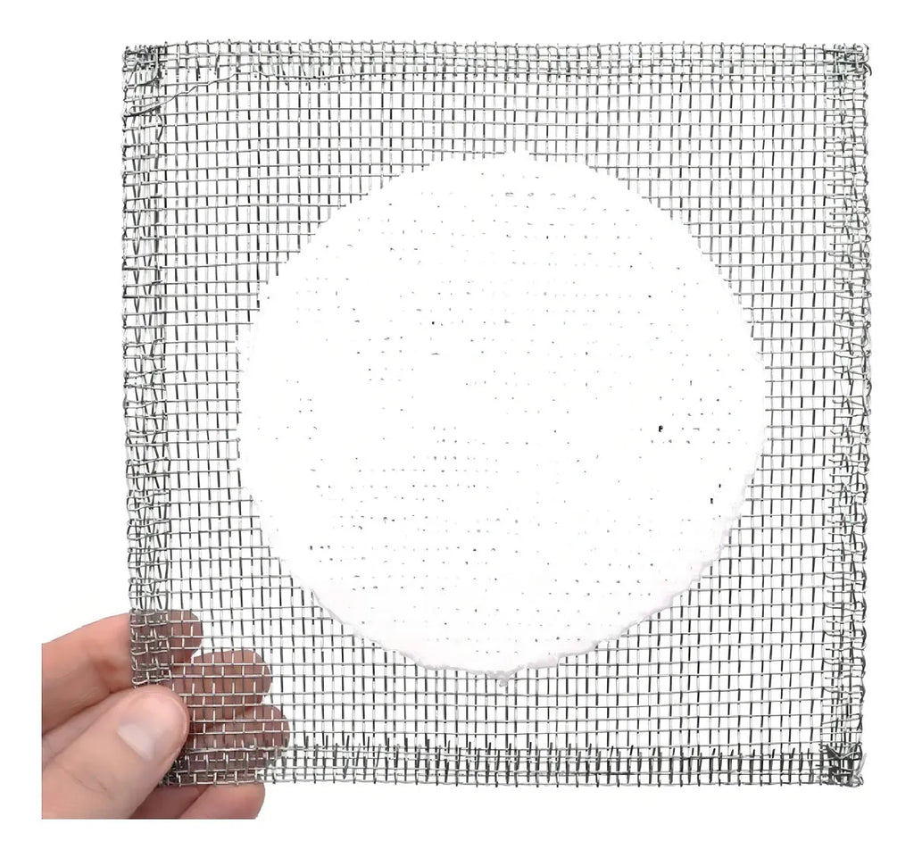 Tela De Alambre Centro Porcelana 15x15cm Eisco Color Gris