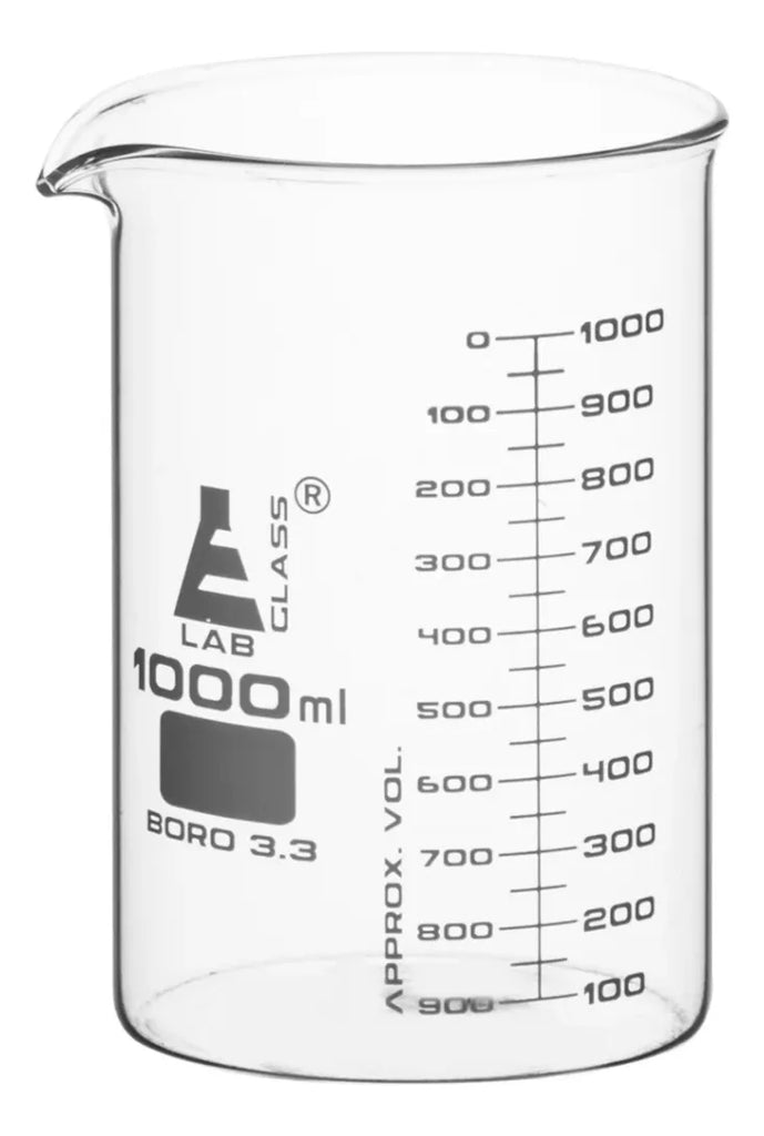 Vaso De Precipitado De Vidrio 4pzs 150,250,500,1000ml Eisco