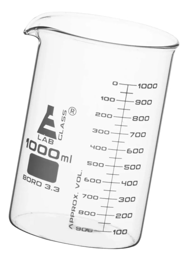 Vaso De Precipitado Graduado De Vidrio 1000 Ml Eisco