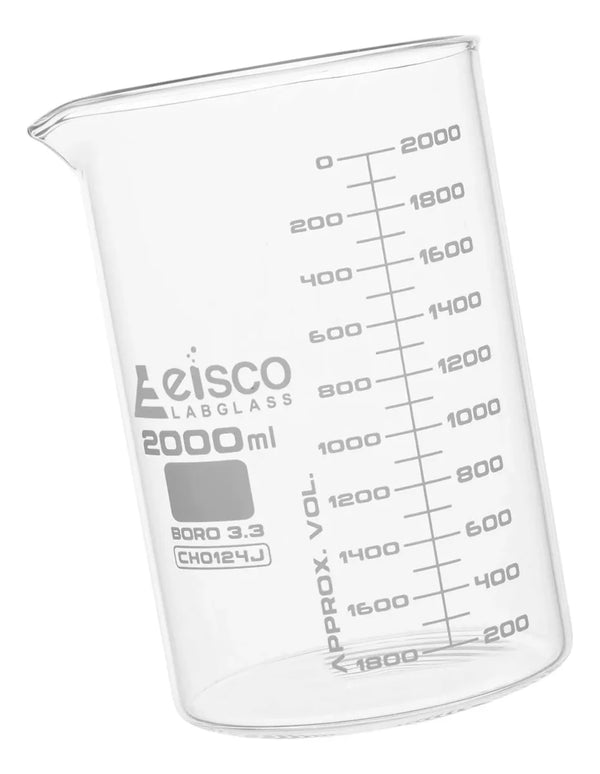 Vaso De Precipitado Graduado De Vidrio 2000 Ml Eisco