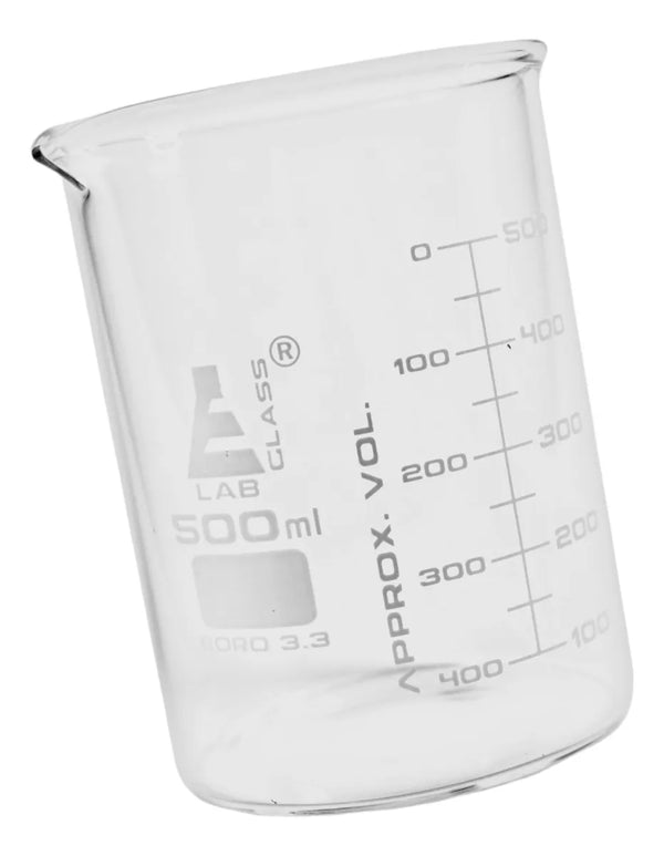 Vaso De Precipitado Graduado De Vidrio 500 Ml Eisco
