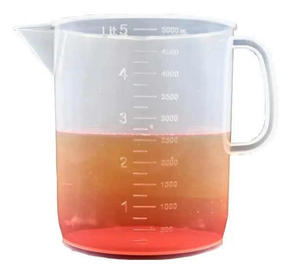 Vaso Graduado De Polipropileno Con Asa 5000ml Eisco