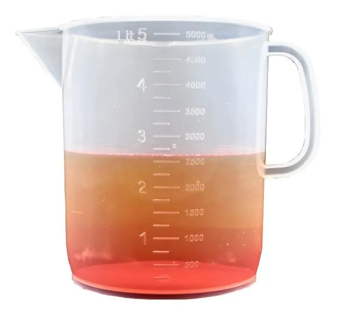 Vaso Graduado De Polipropileno Con Asa 5000ml Eisco